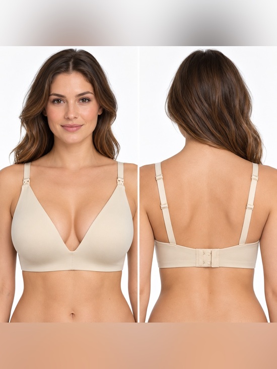 SKIMS Other - SKIMS Wireless Form Nursing Bra Sand Size 36DDD NWT